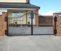 Noir élégant et belle porte en fer forgé maison moderne conceptions de haute qualité portes