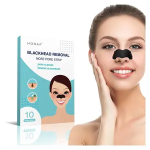 Bandes de pores de dissolvant de points noirs de charbon de bois pour les pores du nez du visage