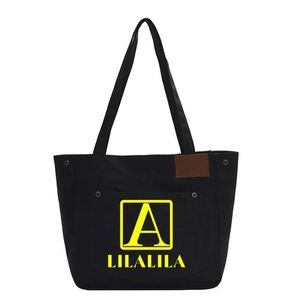 Custom Print Designer Recyclable Large Compartment Beach Casual Shopper Women Canvas Tote Bag - Product Image 2