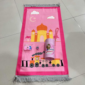 Tapis de prière portable avec pochette en satin et ensemble de perles de prière pour voyage musulman et cadeaux - Product Image 5