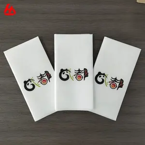 Serviettes en papier de qualité supérieure Serviettes personnalisées avec logo Serviettes jetables