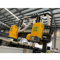 Ligne de production intelligente de panneaux de porte, scie à quatre côtés CNC, commande intelligente, machine de découpe précise de panneaux de porte en bois