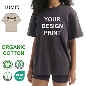 T-shirt in Cotone Organico GOTS 260GSM all'Ingrosso, T-shirt Personalizzata da <span class=keywords><strong>Donna</strong></span> <span class=keywords><strong>Oversize</strong></span> Stile Y2K per l'Estate - Product Image 5