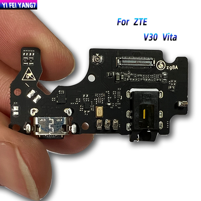 Original for ZTE Blade V30 Vita Microphone Connector Flex Cable Board USB Charging Dock Port-Mobile Phone Replacement Usage