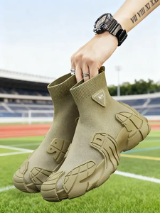 Sneakers da Uomo alla Moda con Design Alto e Traspirante, Stivali Casual Sportivi alla Caviglia per Escursionismo all'Aperto - Product Image 6