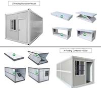 Maison de conteneur en acier de bureau préfabriqué pliable écologique portable de 20 pieds pour application en entrepôt