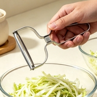 Éplucheur de légumes multifonctionnel en acier inoxydable à large ouverture, râpe à chou, trancheuse à fruits, pommes de terre et concombres, outil de cuisine