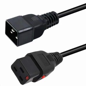 Cable de extensión de alimentación C19 a C20 de 16A IEC para equipos industriales - Product Image 1