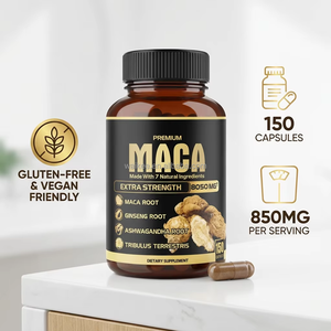Toptan Organik Maca Kapsülleri Saf Bitkisel Ekstrakt Spor Besin Takviyesi Bağışıklık Gücü Odaklanma Enerjisi Özel Etiket OEM ODM - Product Image 1