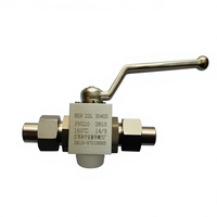 Vanne à boisseau sphérique manuelle en acier inoxydable à soudure carrée, haute pression et haute température, pour applications industrielles (DN10 PN160)