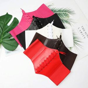 Cinturón Corsé para Mujer, Estilo Gótico, de Cuero PU, con Cordones, Ajustable, Vintage, Negro, Ancho, con Logotipo Personalizado, para Uso Promocional - Product Image 2