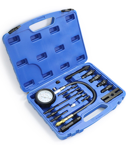 8 pz motore TU-15B cilindro misuratore di pressione per benzina Gas Diesel camion <span class=keywords><strong>Tester</strong></span> Kit 0-1000PSI compressione automatica del motore - Product Image 1