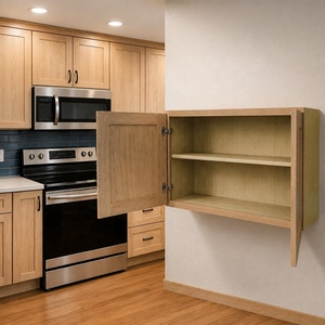 W3024/W3624 Solid White Oak Kitchen Cabinets | American Shaker Style Wall Mounted Kitchen Cabinets | Wall Cabinets With Shelf - Product Image 1