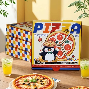 Aluminiumbeschichtete Wellpappe-Pizzakartons 7" <span class=keywords><strong>8</strong></span>" 9" Takeout-Lunchverpackungen - Product Image 1