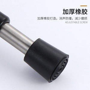 Hydraulic Door Stop <b>Buffer</b> 10cm No Drill Stainless Steel Modern Design <b>Floor</b> Mount Easy Installation Silent Entry Door Stopper - Product Image 4