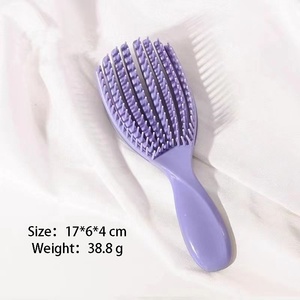 Nouvelle brosse creuse en forme d'éventail 3PCS avec séchage rapide des <span class=keywords><strong>cheveux</strong></span> longs, courts et bouclés, droits et lisses convient aux hommes, femmes et enfants - Product Image 5