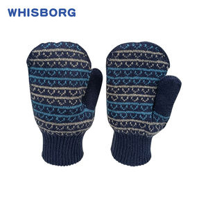 Enfants Jacquard Gant Jersey Doublure Belle Coton Tricot Nouveau-Né Bébé <span class=keywords><strong>Ordinateur</strong></span> Snowboard Mitaines - Product Image 6