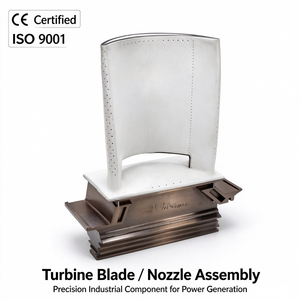 Ensemble de buse de pales de turbine LP Bowzon Classes E et F pour la production d'énergie thermique, type « <span class=keywords><strong>racine</strong></span> de <span class=keywords><strong>sapin</strong></span> », en IN718 - Product Image 1