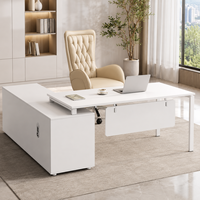 Fauteuil de Direction de Luxe à Dossier Haut, Capitonnage et Accoudoirs Larges, Pivotant, pour Bureau de Manager - Fournisseur