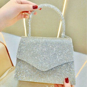 New Cross-border European American Fashion Retro Full Chain Small <b>Square</b> Evening Crossbody Bag Rhinestone Cover Tanjing - Product Image 6