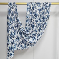 Hijab châle en jersey imprimé bohème, respirant, double face, en coton imprimé, motif floral et léopard, pour femmes musulmanes