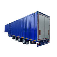 Semi-remorque fourgon sec Chitu 53 pieds de long, plaque d'acier blindée pour l'Amérique du Nord, charge utile maximale 70 000 kg, 3 essieux, capacité 60 tonnes, excellente qualité