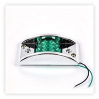Feu arrière LED chromé Hnld, feu de position latéral, feu de gabarit pour bus, camion, remorque, 12V-24V, étanche, clignotant latéral chromé