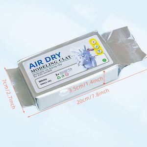 500g d'argile naturelle séchée à l'air, argile blanche douce pour les étudiants, matériaux faits à la main - Product Image 2