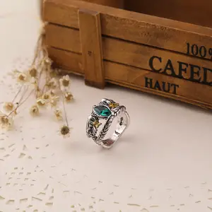 Film Edelsteen Heren Sieraden Aragon Ring Nieuw De Heer Van De Ringen Geschenk Smaragd Diamanten Ring