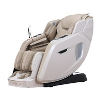 Fauteuil de massage zéro gravité gris anthracite avec rail SL, shiatsu, inclinaison intégrale, massage des mollets par airbag et recharge sans fil pour la maison et la salle de sport