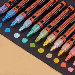 Marqueurs de peinture acrylique écologiques et colorés, ensemble de stylos marqueurs acryliques personnalisés pour le dessin, la peinture artisanale DIY - Product Image 2