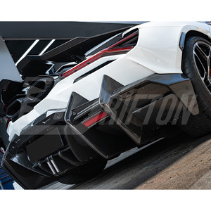 Revuelto Aggressive Full Exposed Carbon Fiber Rear Diffuser For Lamborghini Revuelto Body <b>Kits</b> - Product Image 4