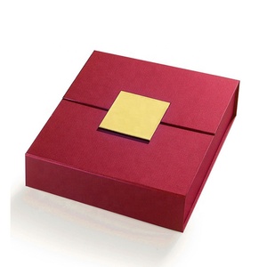2022 Año Nuevo Navidad lujo logotipo personalizado pequeño embalaje doble puerta plegable caja de regalo de papel Kraft con inventario - Product Image 3
