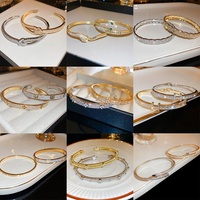 Bijoux pour femmes, bracelet en pierre naturelle et zircon, lettre, fleur, mode, haut de gamme, élégant, pour tous les jours, exquis, polyvalent, bijoux femme