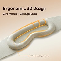 Máscara de Dormir con Peso 3D Mejorada 2026 para un Sueño Profundo con REM |   Antifaz con Peso para Dormir 100% Opaco con 155g de Microperlas de Vidrio