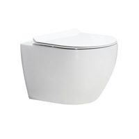 Ensemble de toilettes publiques en céramique avec bidet suspendu au mur pour salle de bain, ensemble de toilettes avec bidet mural en céramique pour sanitaire européen