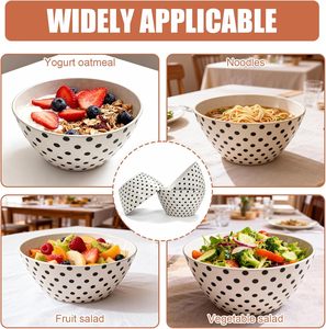 Ensemble de bols en fibre de bambou écologiques de 22 oz, bols de service incassables pour salade, céréales, fruits, soupe, cantine, maison, pique-nique - Product Image 6