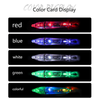 12/17cm Mini Tiefsee-LED-Angellampe 5-Farben-Blitzlicht Effektiver Grüner Blauer Unterwasser-Blitzköder für Fisch/Tintenfisch IP68