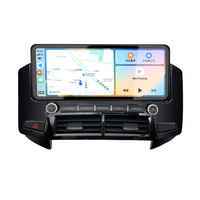 Meihua Lecteur DVD de voiture universel 12,3 pouces avec GPS et Android, cadre de tableau de bord, radio pour Mitsubishi Pajero V97 avant 2014
