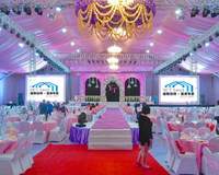 10x10m 10x15m 10x20m chapiteau d'événement dôme géodésique échelle télescopique chapiteau de fête de mariage tente bâche de mariage articles de location