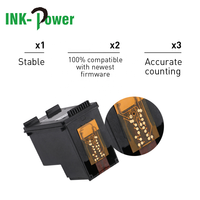 INK-POWER 680 XL 680XL Cartouche d'encre à jet d'encre remanufacturée couleur noire pour imprimante HP HP680 HP680XL Deskjet 1110 2135