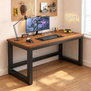 <span class=keywords><strong>Scrivania</strong></span> Moderna Minimalista 140 X <span class=keywords><strong>60</strong></span> X 75 <span class=keywords><strong>cm</strong></span> per Casa, Ufficio, Camera da Letto e Postazione di Studio Scolastica - Product Image 1