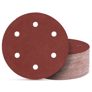 Discos de Lijado de 9 Pulgadas y 6 Agujeros, 220 mm, con Respaldo Adhesivo, para Lijadora de Paneles de Yeso, Pulido, Fibra de Alúmina, Juego de 50 Piezas, Grano 60 80 120 150 240 - Product Image 2