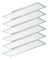 En stock aux États-Unis, en UE et au Canada, panneau lumineux LED pour plafond réglable 600x600 mm (2 pi x 2 pi), 40 W, 72 W, 3000 K-6500 K, 5 puissances, 5 températures de couleur