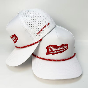 Waterproof Snapback Cap Custom Hats Embroidered logo 5 Panel Sports Breathable Rope Gorras for Business - Product Image 1