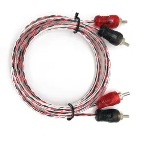 Cable de audio Rca de alta calidad 3,5mm 2RCA a 2RCA Jack Cable de audio macho a macho estéreo