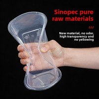 Groothandel Wegwerp Transparante Vierkante PP Plastic Voedselcontainer Hittebestendig Afhaal Fruit Bezorging Lunchbox met Deksel