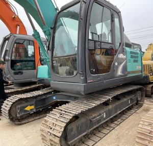 Excavadora retroexcavadora hidráulica Kobelco usada de 14 toneladas con buenas condiciones SK55SR SK200 SK210LC SK350D maquinaria a la venta - Product Image 2