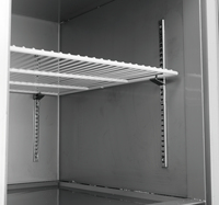 Lemari Pendingin Komersial 400L Satu Suhu 3 Pintu Kontrol Digital Defrost Otomatis Desain Modern Kapasitas Besar Model Worktop