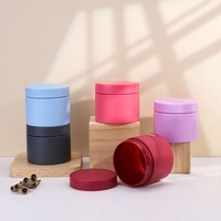 50ml Luxus-Hautpflegeverpackung Kunststoff-Körperbutter-Behälter Leerer Kosmetik-Gesichtslotion-Cremetiegel mit Deckel Anpassbare Farbe und Logo